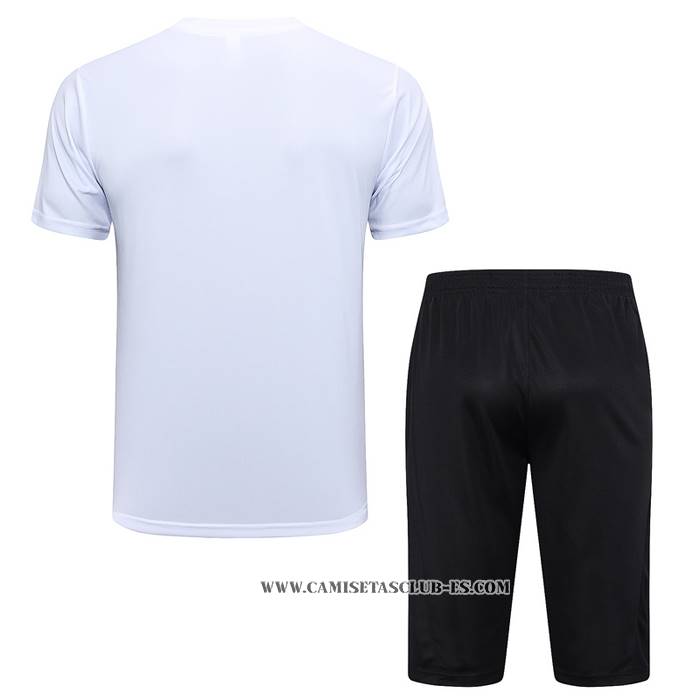 Chandal del Paris Saint-Germain Jordan 23-24 Manga Corta Blanco - Pantalon Corto